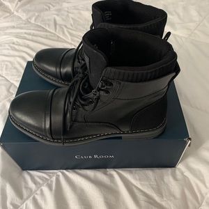 Club Room Frederick Black Boots Size 8.5 Mens